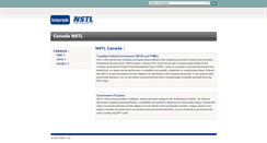 Desktop Screenshot of canada.nstl.com