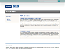 Tablet Screenshot of canada.nstl.com